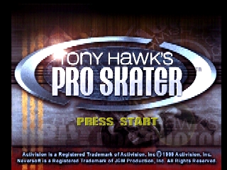   TONY HAWK'S PRO SKATER